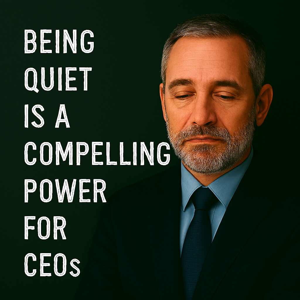Being Quiet is a compelling power for CEOs