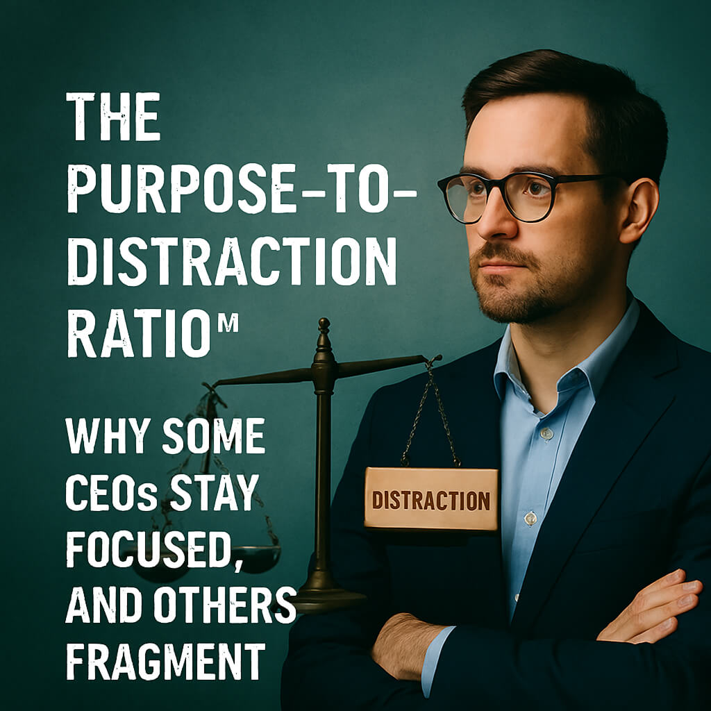 The Purpose-to-Distraction Ratio™: Why Some CEOs Stay Focused, and Others Fragment